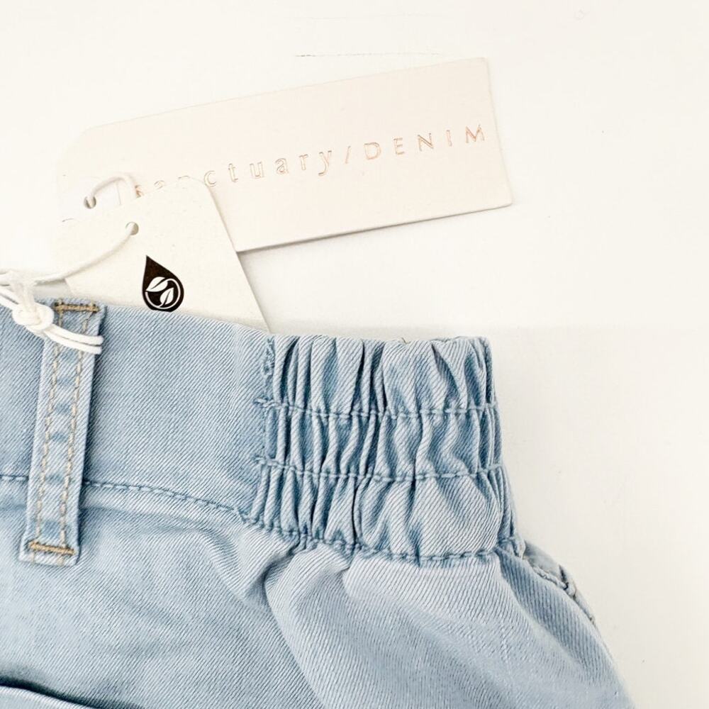 SANCTUARY Shorts Size 31 NEW Sunny Flashback Short Light Denim Blue Chambray - Picture 5 of 5
